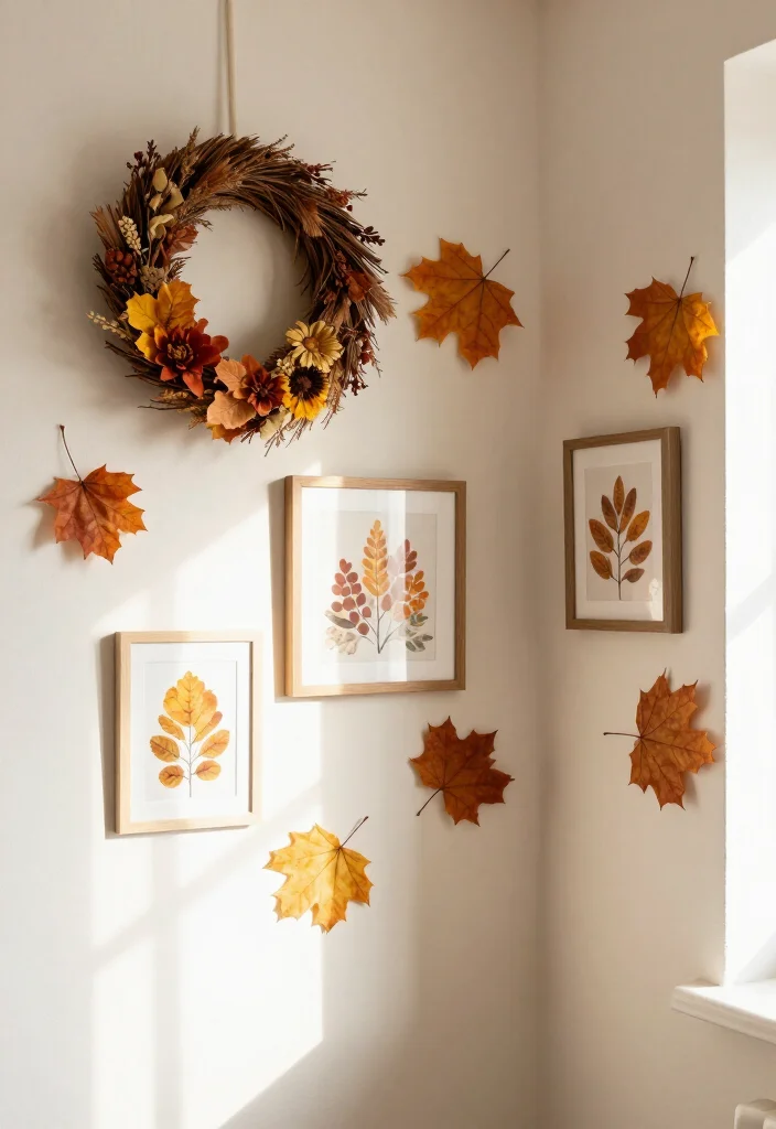 17 Artistic Corner Wall Ideas That Will Inspire Your Inner Designer - 17. Seasonal Decor Switch-Up 1