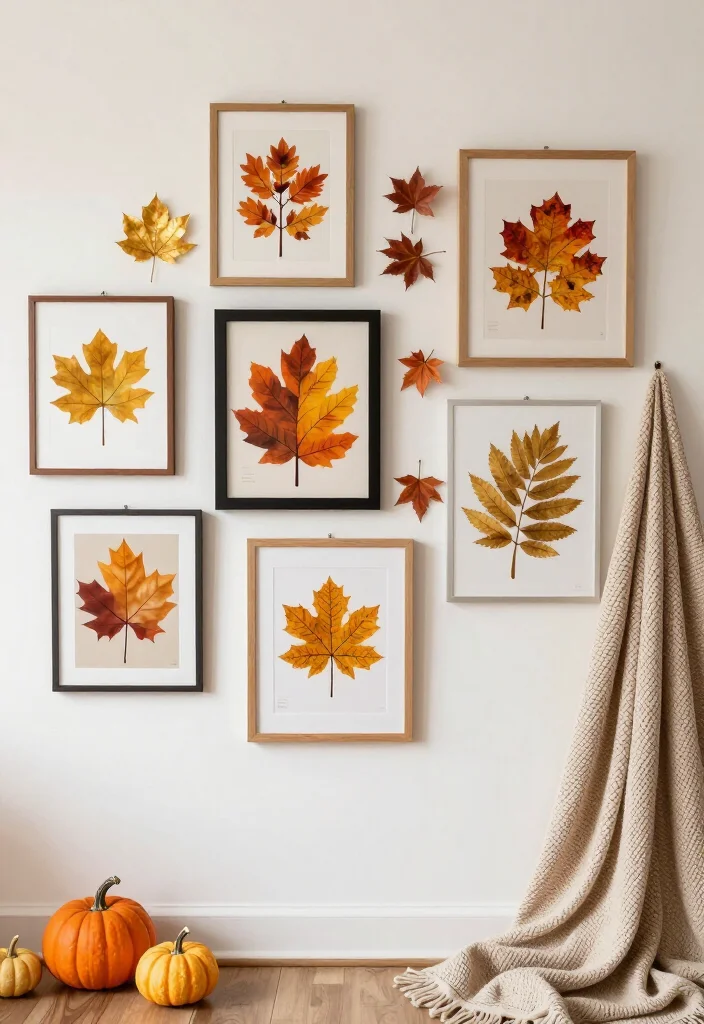 17 Eclectic Gallery Wall Ideas That'll Add a Personal Touch to Any Room (Don't Miss #9!) - 11. Seasonal Themes 1