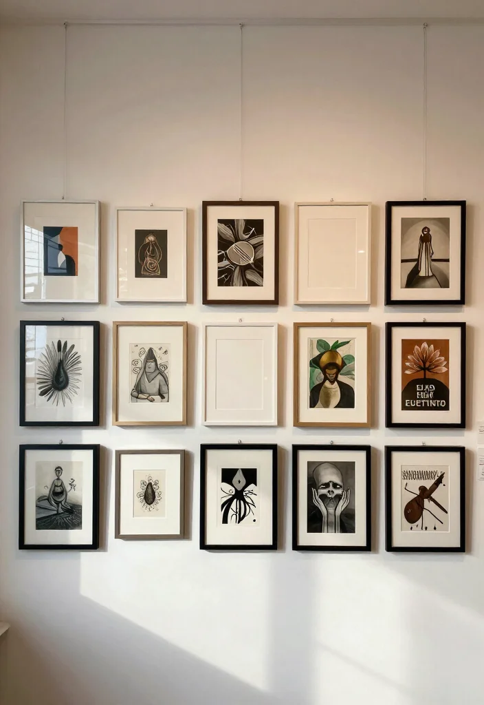 17 Eclectic Gallery Wall Ideas That'll Add a Personal Touch to Any Room (Don't Miss #9!) - 13. Art Swap Strategy 1