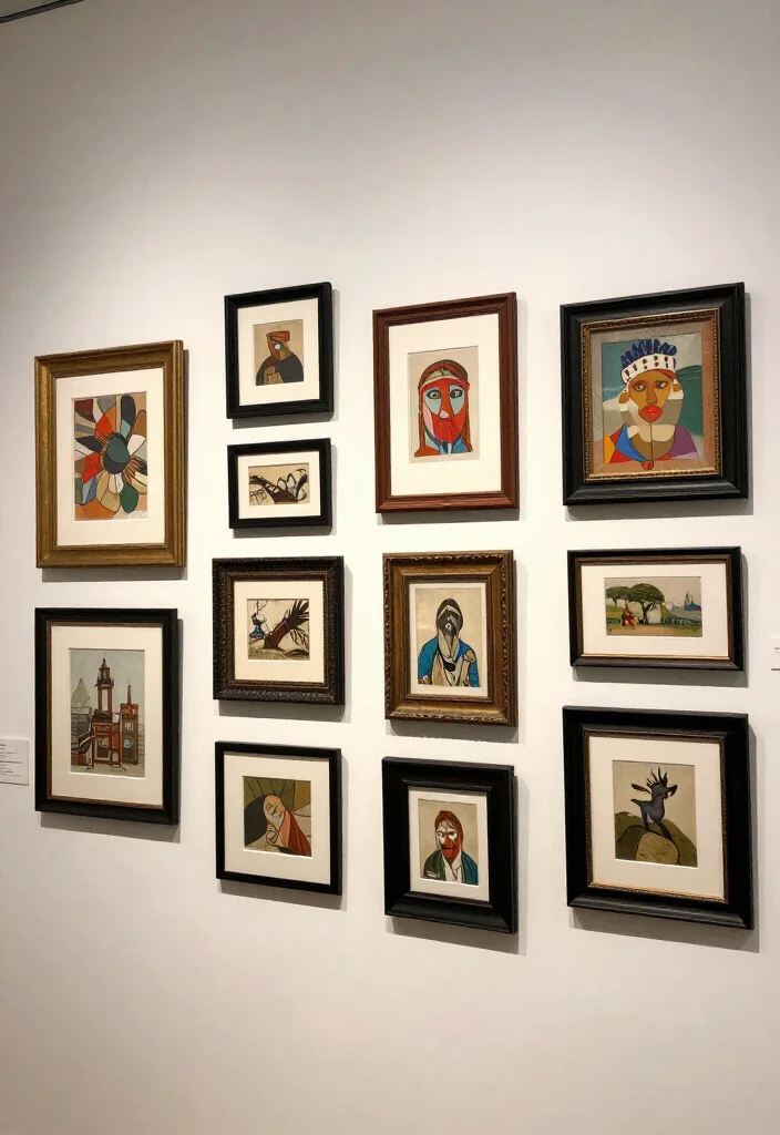 17 Eclectic Gallery Wall Ideas That'll Add a Personal Touch to Any Room (Don't Miss #9!) - 15. Artistic Frames 1