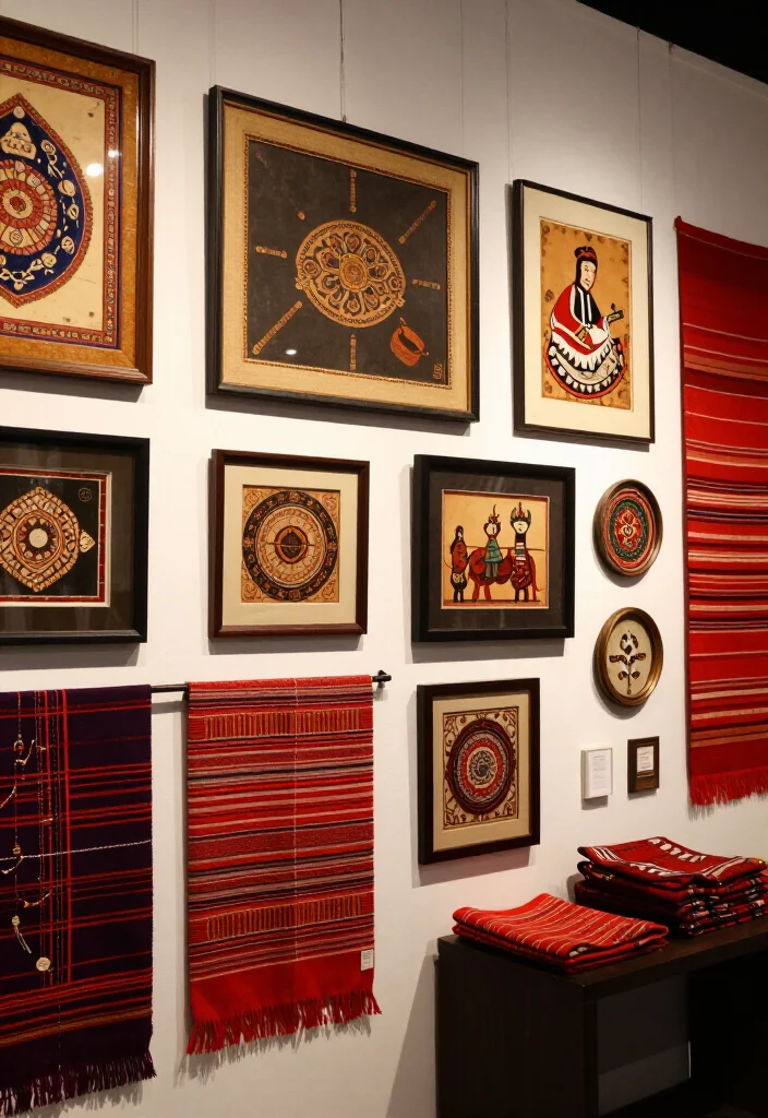 17 Eclectic Gallery Wall Ideas That'll Add a Personal Touch to Any Room (Don't Miss #9!) - 16. Cultural Heritage 1