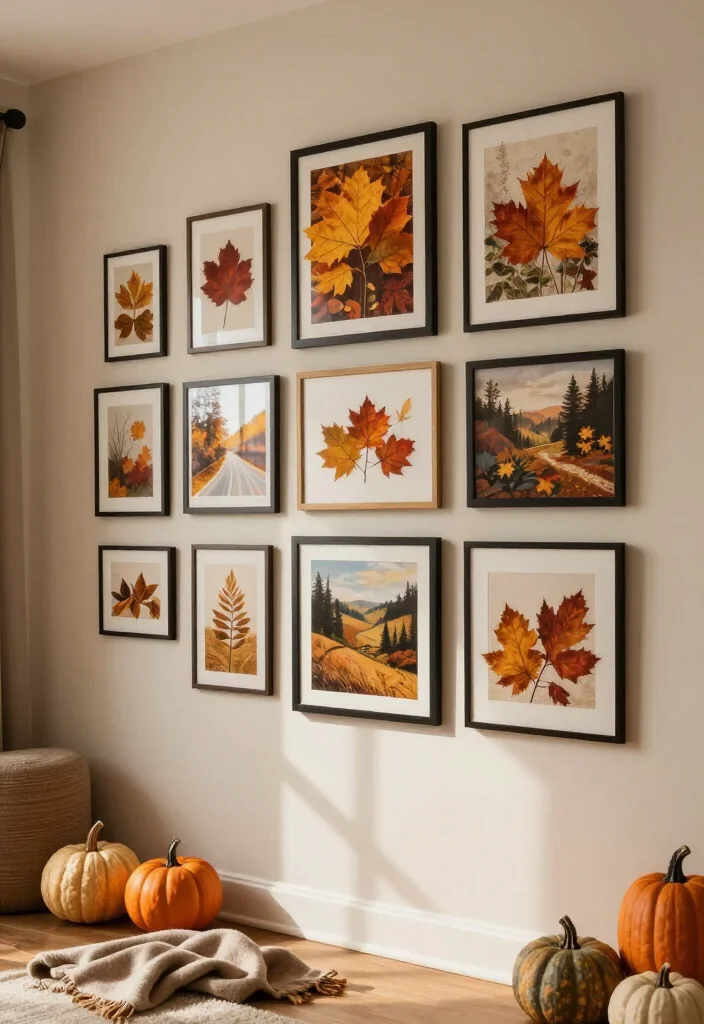 19 Fun Gallery Wall Ideas to Elevate Your Home Decor Game (Don't Miss #8!) - 11. Seasonal Decor Changes 1