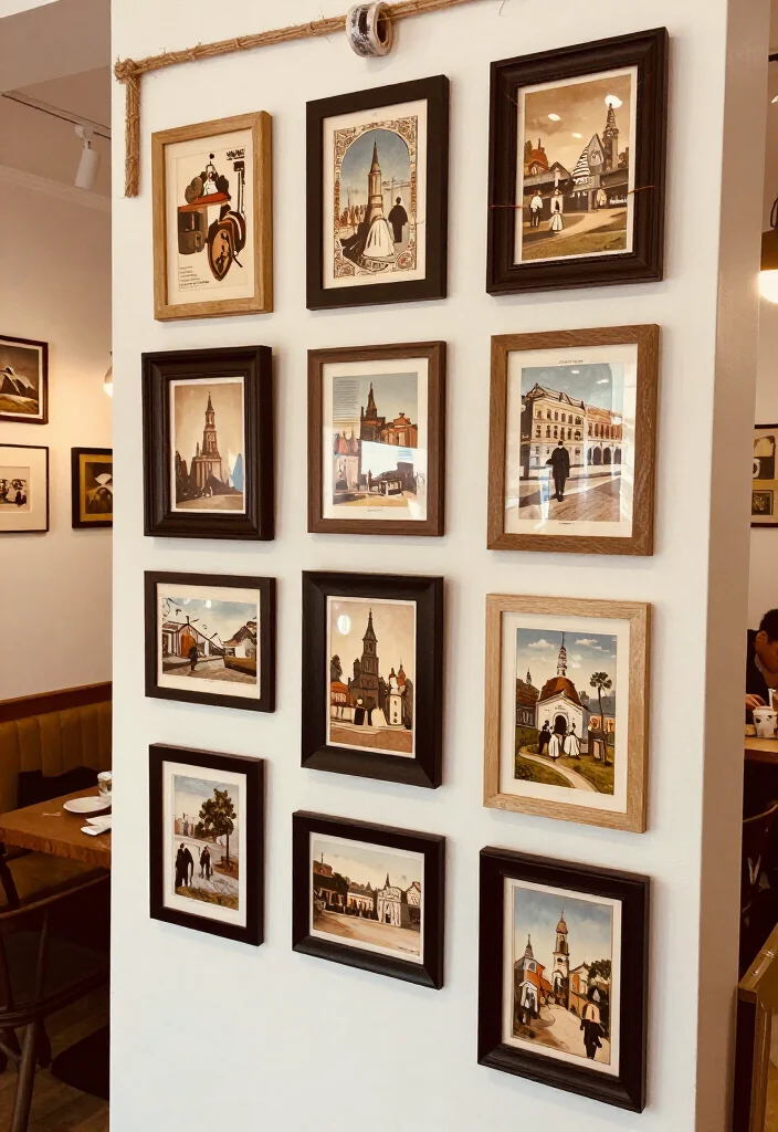 19 Fun Gallery Wall Ideas to Elevate Your Home Decor Game (Don't Miss #8!) - 18. Vintage Postcards Display 1