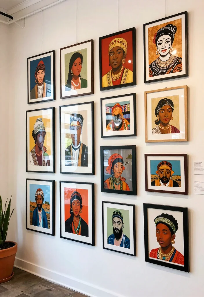19 Fun Gallery Wall Ideas to Elevate Your Home Decor Game (Don't Miss #8!) - 19. Local Art Showcase 1