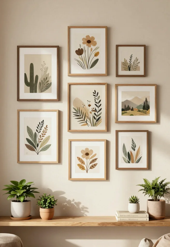 19 Modern Smallwoods Gallery Wall Ideas That Will Leave Guests in Awe! - 10. Themed Collections 1