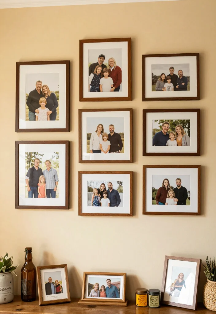 19 Modern Smallwoods Gallery Wall Ideas That Will Leave Guests in Awe! - 13. A Family Story 1