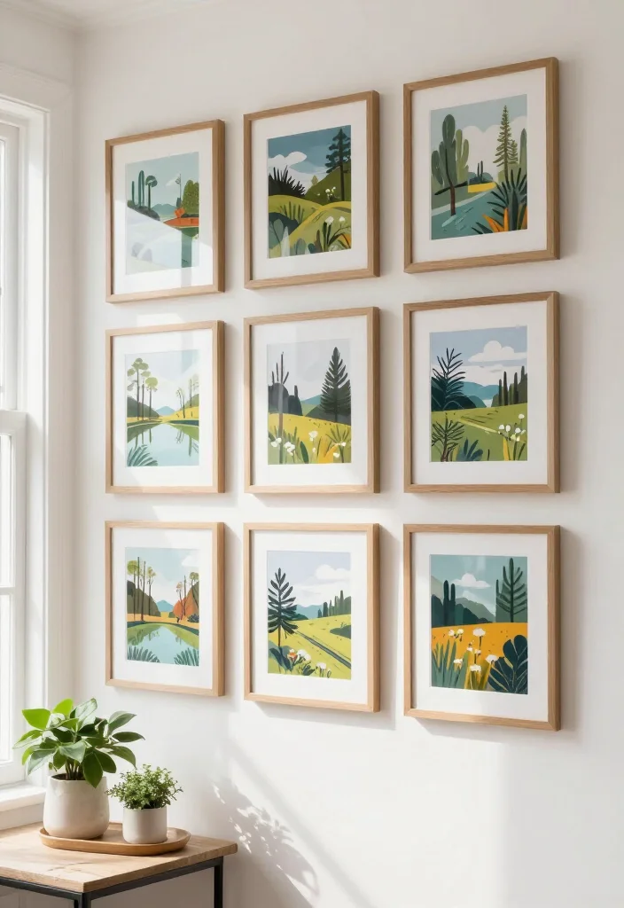 19 Modern Smallwoods Gallery Wall Ideas That Will Leave Guests in Awe! - 18. Frame a Window or Door 1