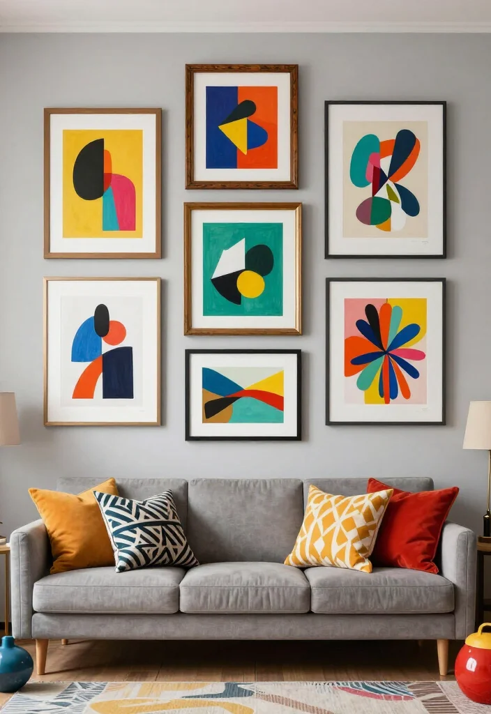 19 Modern Smallwoods Gallery Wall Ideas That Will Leave Guests in Awe! - 2. Eclectic Mixing and Matching 1