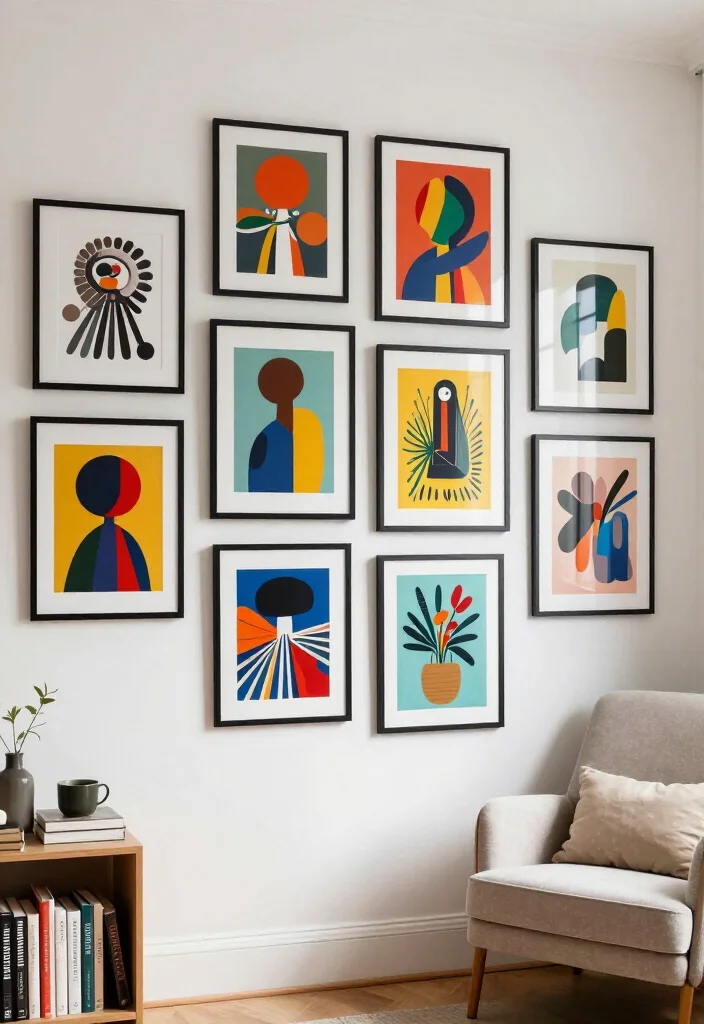 19 Modern Smallwoods Gallery Wall Ideas That Will Leave Guests in Awe! - 8. Artistic Inspirations 1