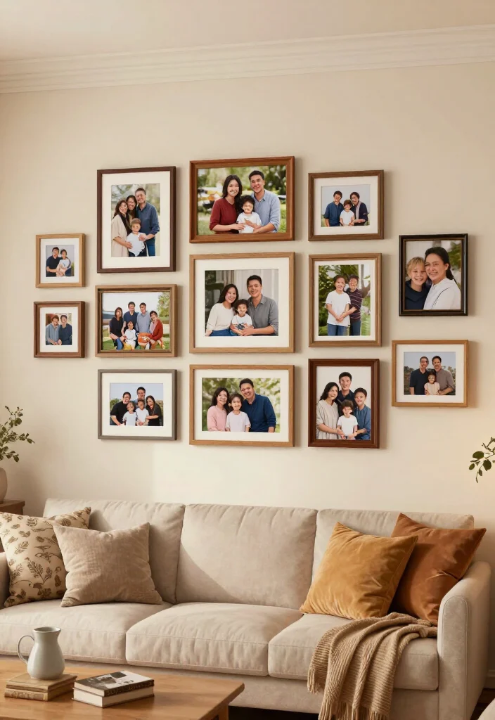 20 Affordable Mixtiles Photo Wall Ideas That Look Like a Million Bucks! - 16. The Family Togetherness Theme 1