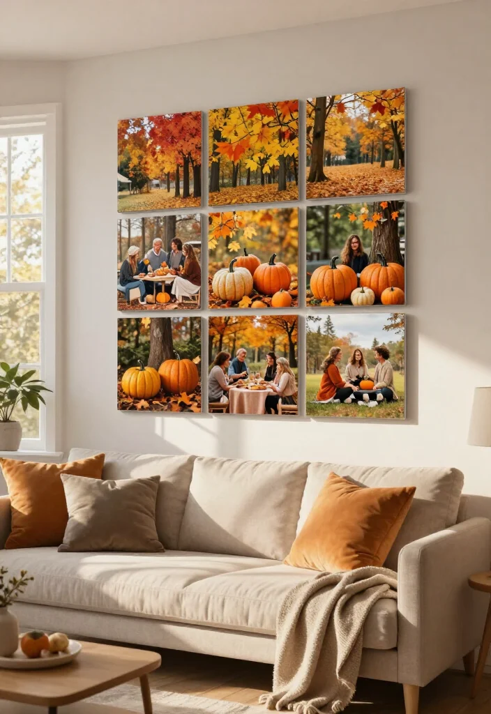 20 Affordable Mixtiles Photo Wall Ideas That Look Like a Million Bucks! - 4. Seasonal Swap-Outs 1