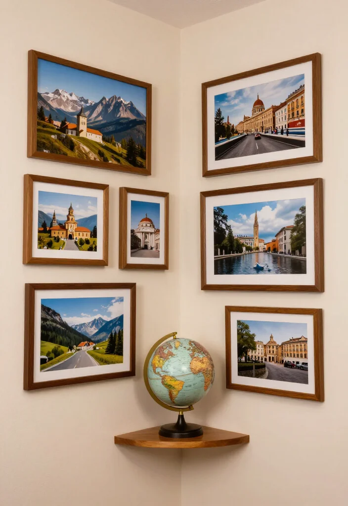 20 Corner Wall Gallery Ideas That Will Make You the Envy of Your Friends! - 11. Themed Collections 1