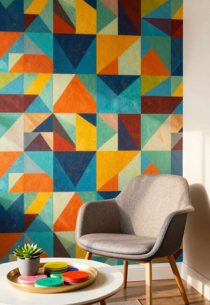 20 Creative Corner Wall Decor Ideas You Won't Believe Exist! - 10. Colorful Accent Wall 1