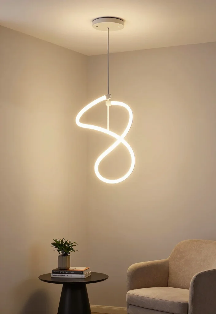 20 Creative Corner Wall Decor Ideas You Won't Believe Exist! - 14. Statement Lighting Fixtures 1