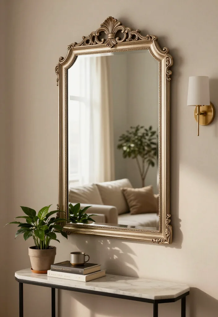 20 Creative Corner Wall Decor Ideas You Won't Believe Exist! - 6. Decorative Mirrors 1