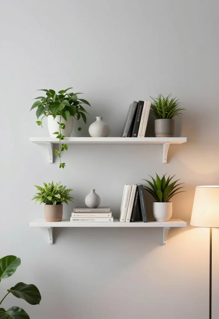 20 Creative Corner Wall Decor Ideas You Won't Believe Exist! - 7. Floating Shelves 1