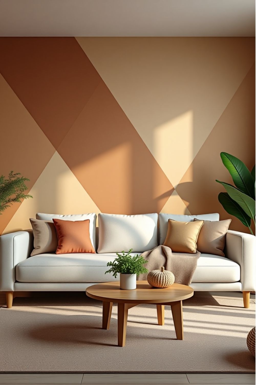 20 Stunning Picture Wall Ideas for Your Living Room That Will Steal the Show! - 16. Geometric Shapes 1