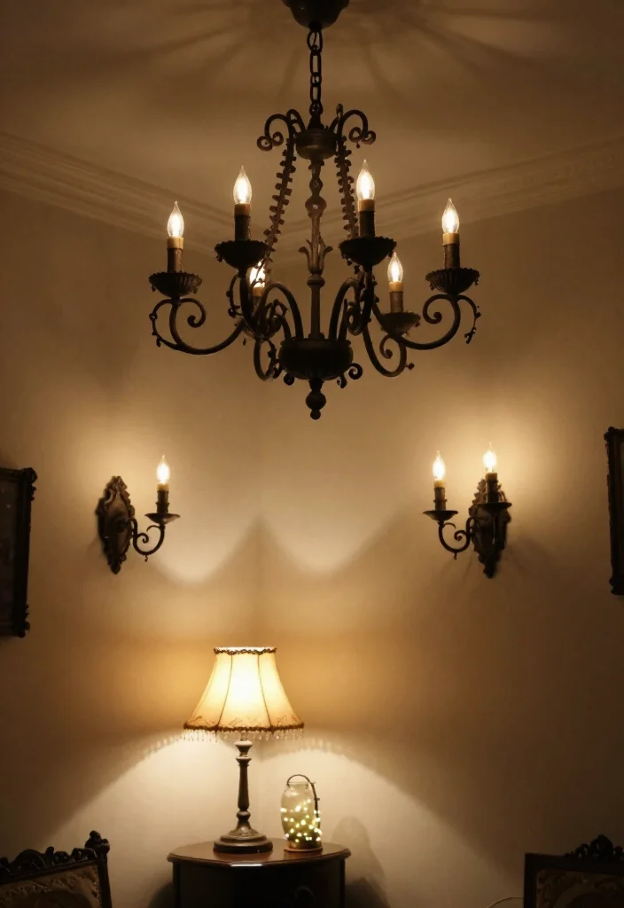 20 Vampy Romantic Room Ideas That'll Make You Feel Like You're in a Tim Burton Film! - 8. Unique Lighting Fixtures 1