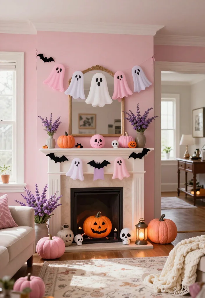 20 Cute Pink Halloween Decor Ideas for a Whimsical Home (No Orange Required!) - Conclusion: Keep Halloween Soft, Sweet, and Personal 1